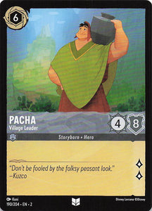 2023 Disney Lorcana Rise of the Floodborn  Pacha, Village Leader  #190