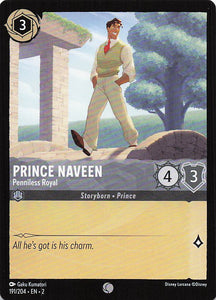 2023 Disney Lorcana Rise of the Floodborn  Prince Naveen, Penniless Royal  #191
