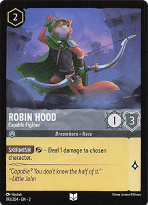 2023 Disney Lorcana Rise of the Floodborn  Robin Hood, Capable Fighter  #193