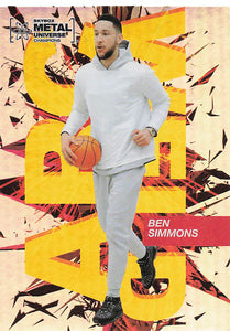 2021 SkyBox Metal Universe Champions Arc Weld Ben Simmons #AW-5