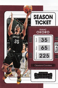 2021-22 Panini Contenders Isaac Okoro #96