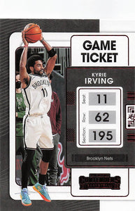 2021-22 Panini Contenders Game Ticket Red Kyrie Irving #74
