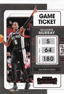2021-22 Panini Contenders Game Ticket Bronze Dejounte Murray #89