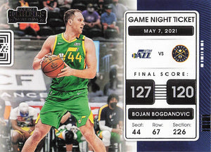 2021-22 Panini Contenders Game Night Ticket Bogdan Bogdanovic #6