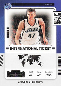2021-22 Panini Contenders International Ticket Andrei Kirilenko #8