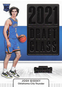 2021-22 Panini Contenders 2021 Draft Class Contenders Josh Giddey #6 RC