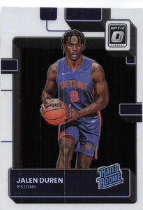 2022-23 Panini Donruss Optic Jalen Duren #227 RC