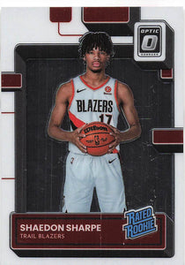 2022-23 Panini Donruss Optic Shaedon Sharpe #249 RC