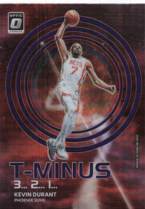 2022-23 Panini Donruss Optic T-Minus 3, 2, 1 Purple Prizm Kevin Durant #2