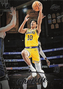 2022-23 Panini Chronicles Luminance Max Christie #157 RC