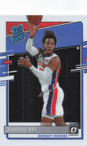 2020-21 Donruss Optic Saddiq Bey #169 RC