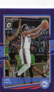 2020-21 Donruss Optic Purple Prizm Joel Embiid #20