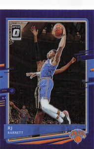 2020-21 Donruss Optic Purple Prizm RJ Barrett #62