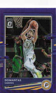 2020-21 Donruss Optic Purple Prizm Domantas Sabonis #142