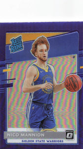 2020-21 Donruss Optic Purple Prizm Nico Mannion #190 RC