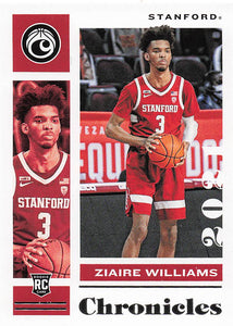2021-22 Panini Chronicles Draft Picks Ziaire Williams #16 RC