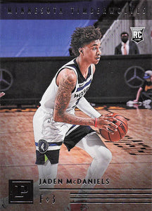 2020-21 Panini Chronicles Panini Jaden McDaniels #134 RC