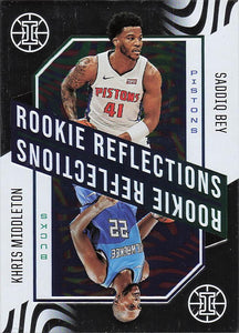 2020-21 Panini Illusions Rookie Reflections Saddiq Bey - Khris Middleton #6
