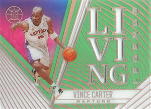 2020-21 Panini Illusions Living Legends Emerald Vince Carter #17