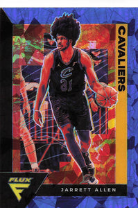 2020-21 Panini Flux Blue Cracked Ice Prizm Jarrett Allen #35