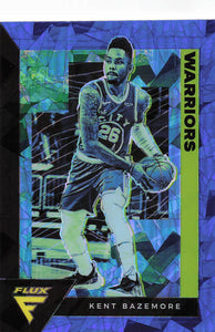 2020-21 Panini Flux Blue Cracked Ice Prizm Kent Bazemore #59