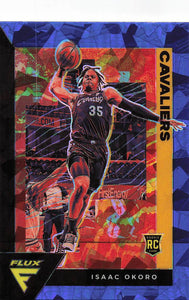 2020-21 Panini Flux Blue Cracked Ice Prizm Isaac Okoro #213 RC