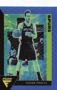 2020-21 Panini Flux Light Blue Prizm Jakob Poeltl #161