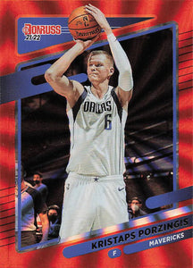 2021-22 Panini Donruss Holo Orange Laser Kristaps Porzingis #57