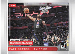 2021-22 Panini Donruss Franchise Features Paul George #10