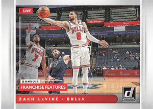 2021-22 Panini Donruss Franchise Features Zach LaVine #19