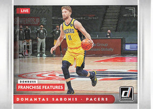 2021-22 Panini Donruss Franchise Features Domantas Sabonis #26