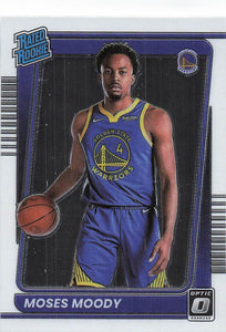 2021-22 Donruss Optic Moses Moody #184 RC