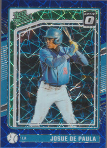 2024 Donruss Baseball Optic Blue Velocity Josue De Paula #113