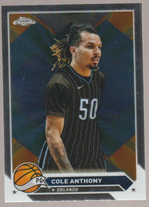 2023-24 Topps Chrome Basketball Cole Anthony #62