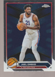 2023-24 Topps Chrome Basketball Joel Embiid #100