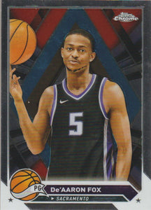2023-24 Topps Chrome Basketball De'Aaron Fox #117