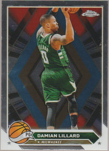 2023-24 Topps Chrome Basketball Damian Lillard #132