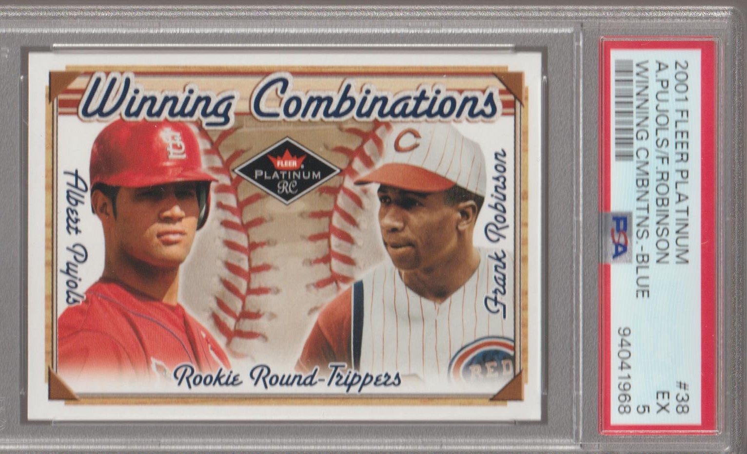 ALBERT PUJOLS auto Fleer Showcase Rookie