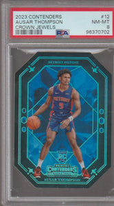 2023-24 Panini Contenders Crown Jewels Ausar Thompson #12 RC PSA 8