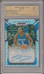 2019 Prizm Draft Picks Prizm Blue Auto Mojo 41/49 Keldon Johnson #29 RC GSG 9.5