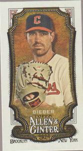 2024 Topps Allen & Ginter Mini Shane Bieber #341