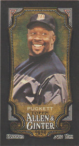 2024 Topps Allen & Ginter Mini Black Border Kirby Puckett #153