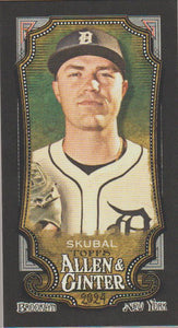 2024 Topps Allen & Ginter Mini Black Border Tarik Skubal #205