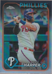 2024 Topps Chrome Refractor Bryce Harper #62