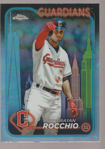 2024 Topps Chrome Big Apple Refractor Brayan Rocchio #113