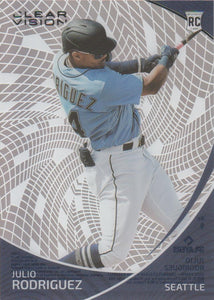 2022 Panini Chronicles Clear Vision Julio Rodriguez #9 RC