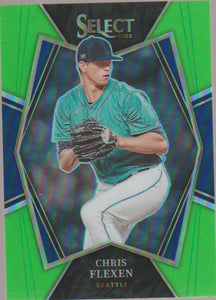2022 Panini Select Neon Green Prizm 77/99 Chris Flexen #178