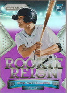 2014 Panini Prizm Rookie Reign Purple Prizm 92/99 Nick Castellanos #3 RC
