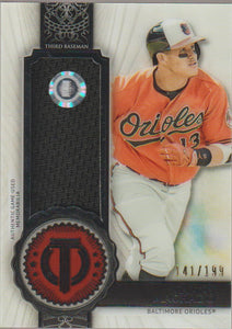 2017 Topps Tribute Stamp of Approval Relics 141/199 Manny MAchado #SOA-MM