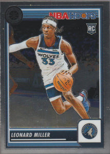 2023-24 Panini NBA Hoops Premium Stock Leonard Miller #80 RC